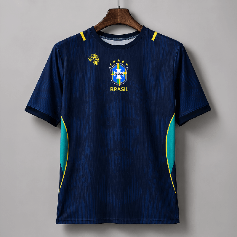 Camiseta Brasil Azul Infantil