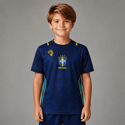 Camiseta Brasil Azul Infantil