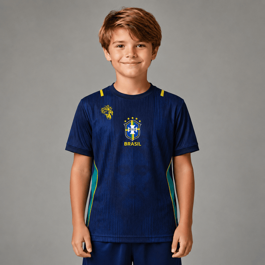 Camiseta Brasil Azul Infantil