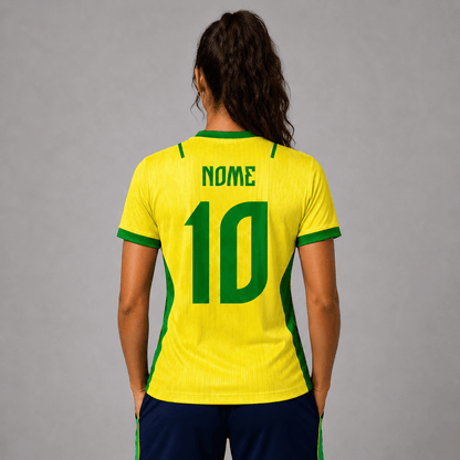 Camiseta Brasil Amarela Feminino