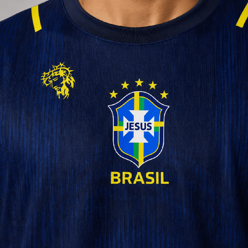 Camiseta Brasil Azul Infantil